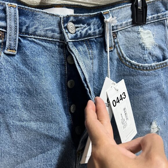 Boyish THE MONTY High Rise Denim Short Sz 29 in ST. LOUIS Distressed - Picture 4 of 11